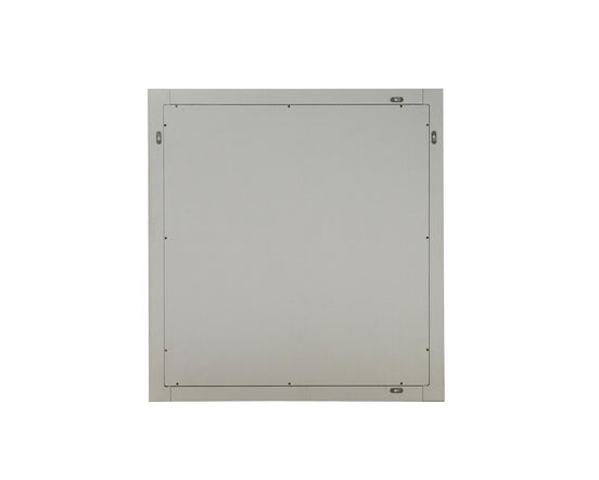 Roma - Modern Faux Travertine + Gold Mirror