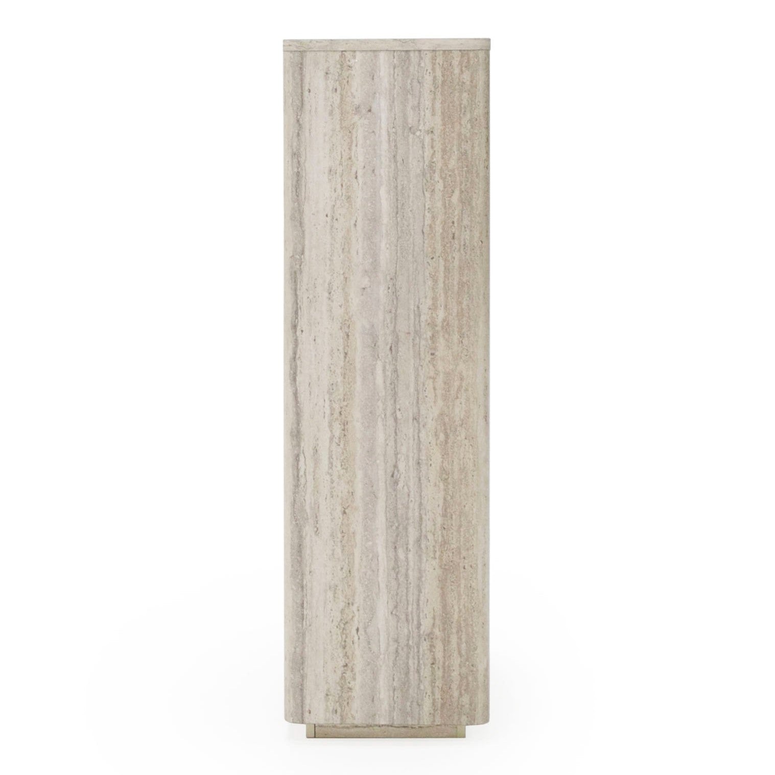 Roma - Modern Faux Travertine + Gold Bookcase - image 3