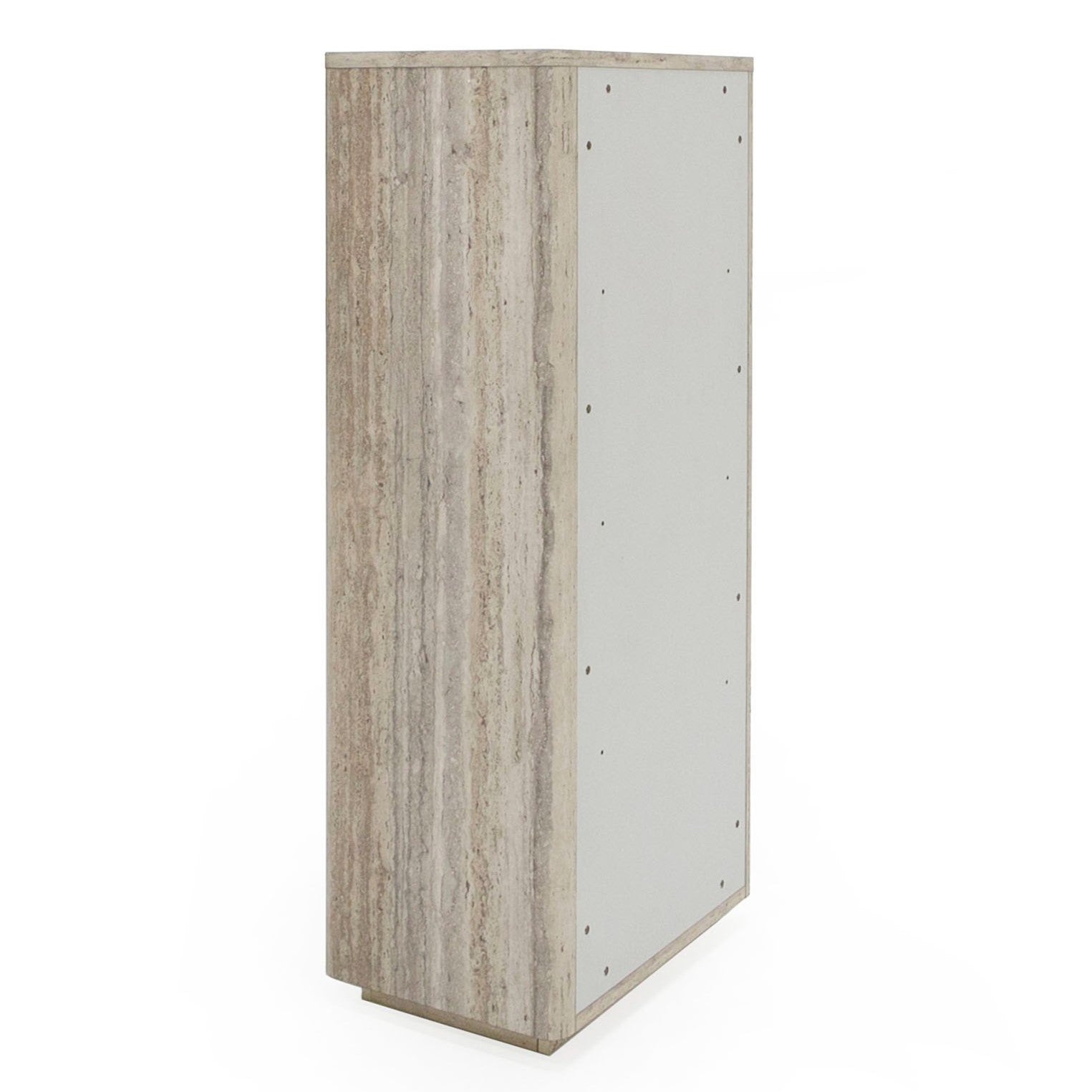 Roma - Modern Faux Travertine + Gold Bookcase - image 4