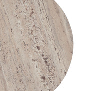 Roma - Modern Faux Travertine Round End Table - image 3