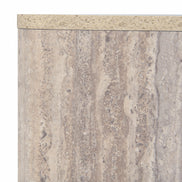 Roma - Modern Faux Travertine Square Coffee Table - image 4