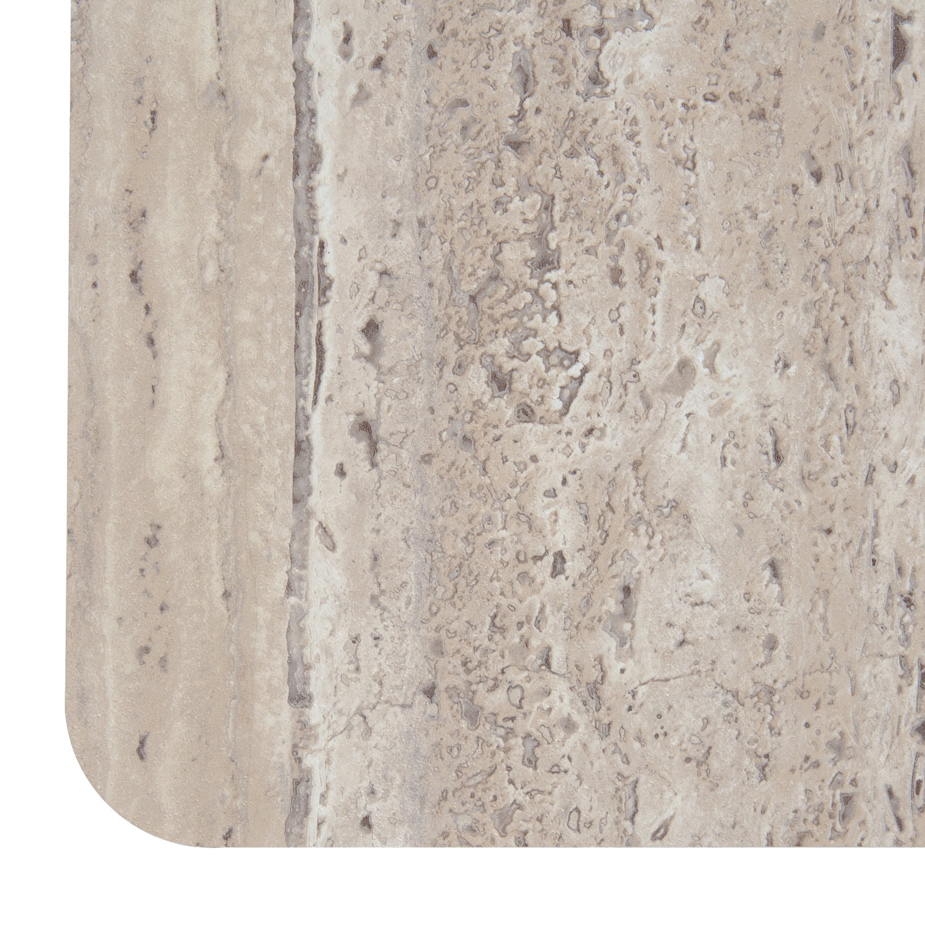 Roma - Modern Faux Travertine Square Coffee Table - image 3