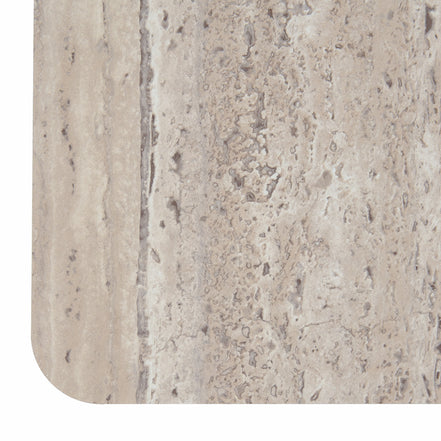 Roma - Modern Faux Travertine Square Coffee Table - image 3