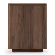 Roma - Modern Walnut + Gold Nightstand - image 2