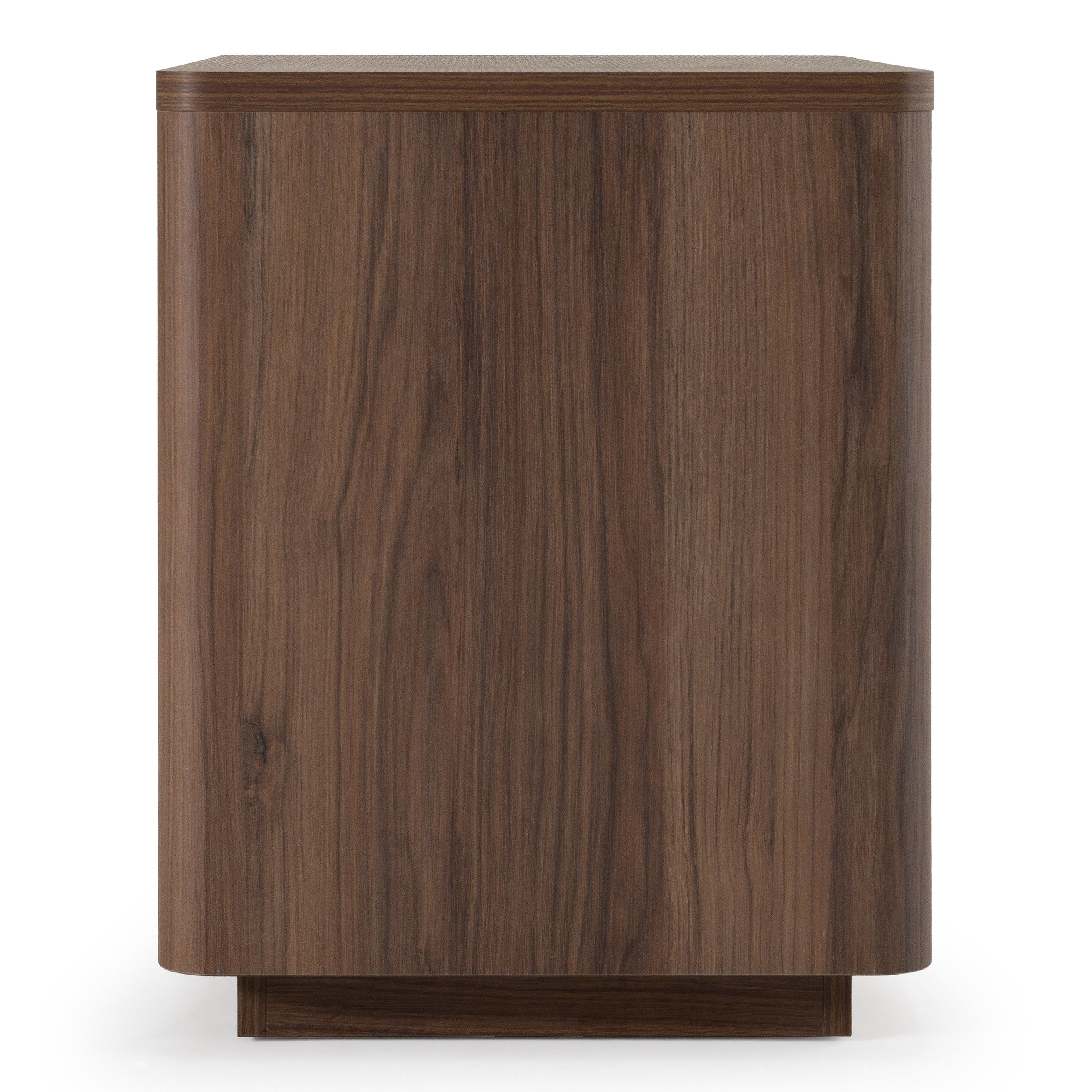 Roma - Modern Walnut + Gold Nightstand - image 2