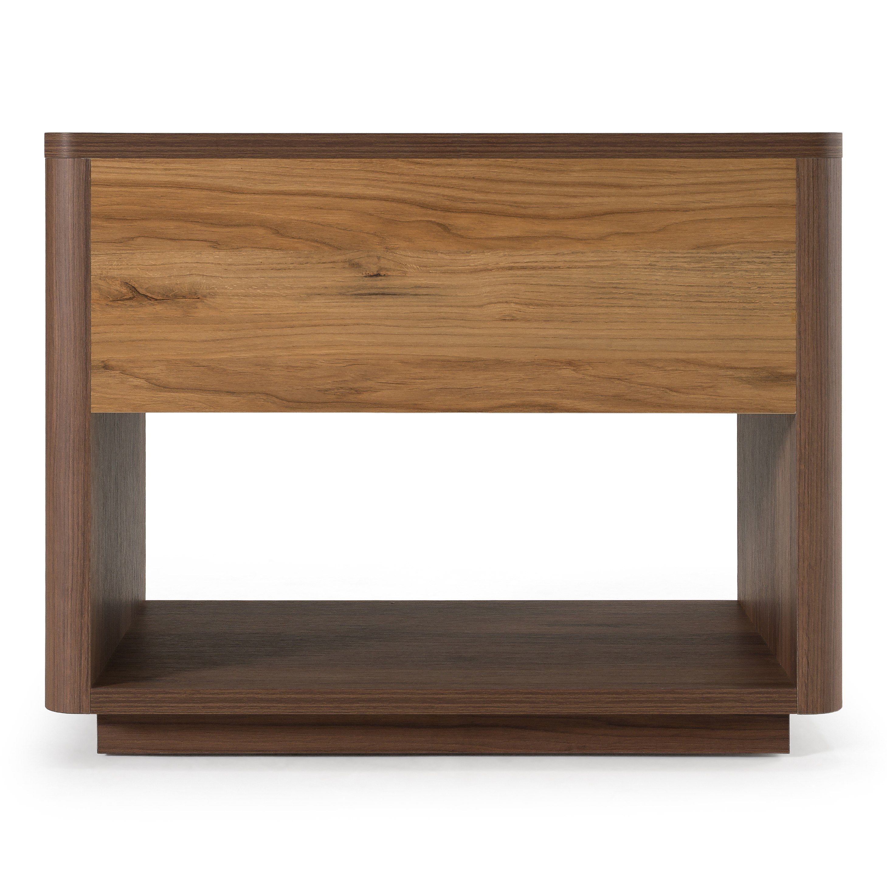 Roma - Modern Walnut + Gold Nightstand - image 3