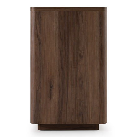 Roma - Modern Walnut + Gold Dresser - image 2