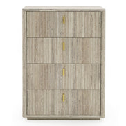 Roma - Modern Faux Travertine + Gold Chest - image 3