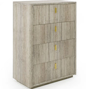 Roma - Modern Faux Travertine + Gold Chest - image 4