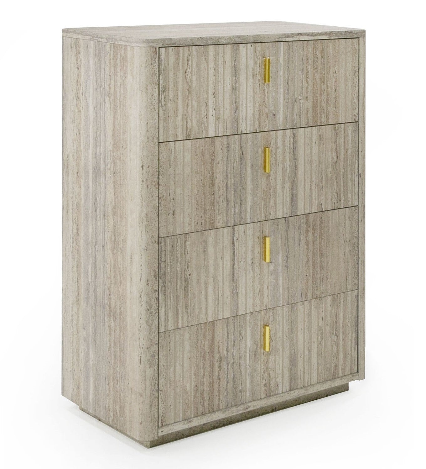 Roma - Modern Faux Travertine + Gold Chest - image 4