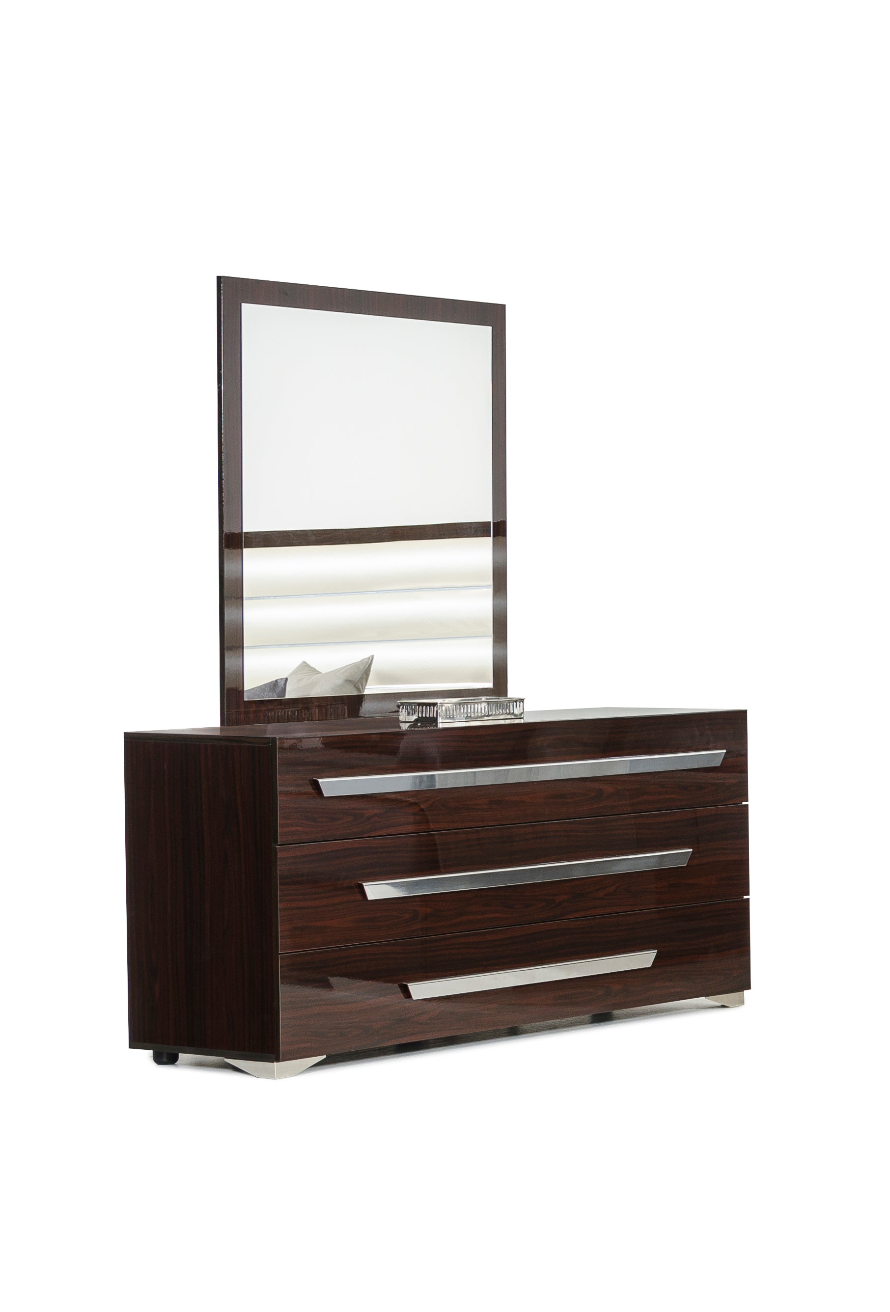 Romano Italian Modern Ebony Mirror - image 2