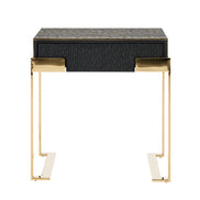 Rothsay - Modern Wenge + Gold Nightstand
