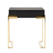 Rothsay - Modern Wenge + Gold Nightstand - image 4