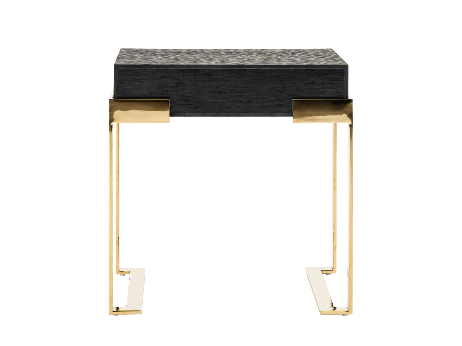 Rothsay - Modern Wenge + Gold Nightstand - image 4