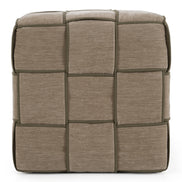 Rousey - Modern Taupe Fabric Bench - image 2