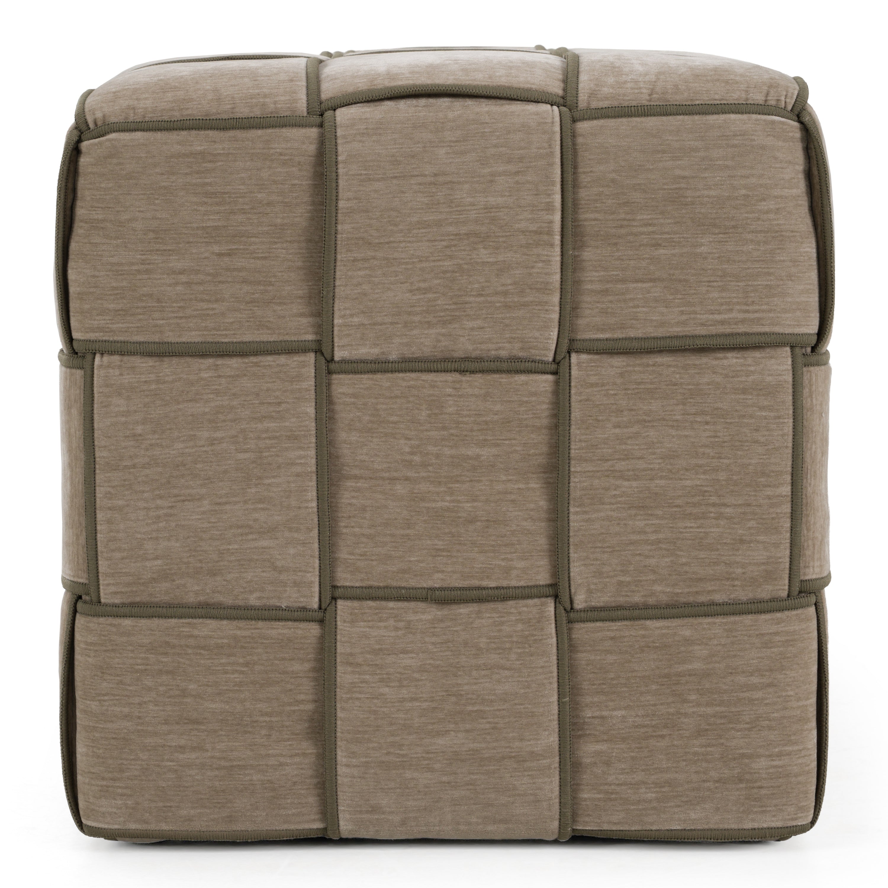 Rousey - Modern Taupe Fabric Bench - image 2
