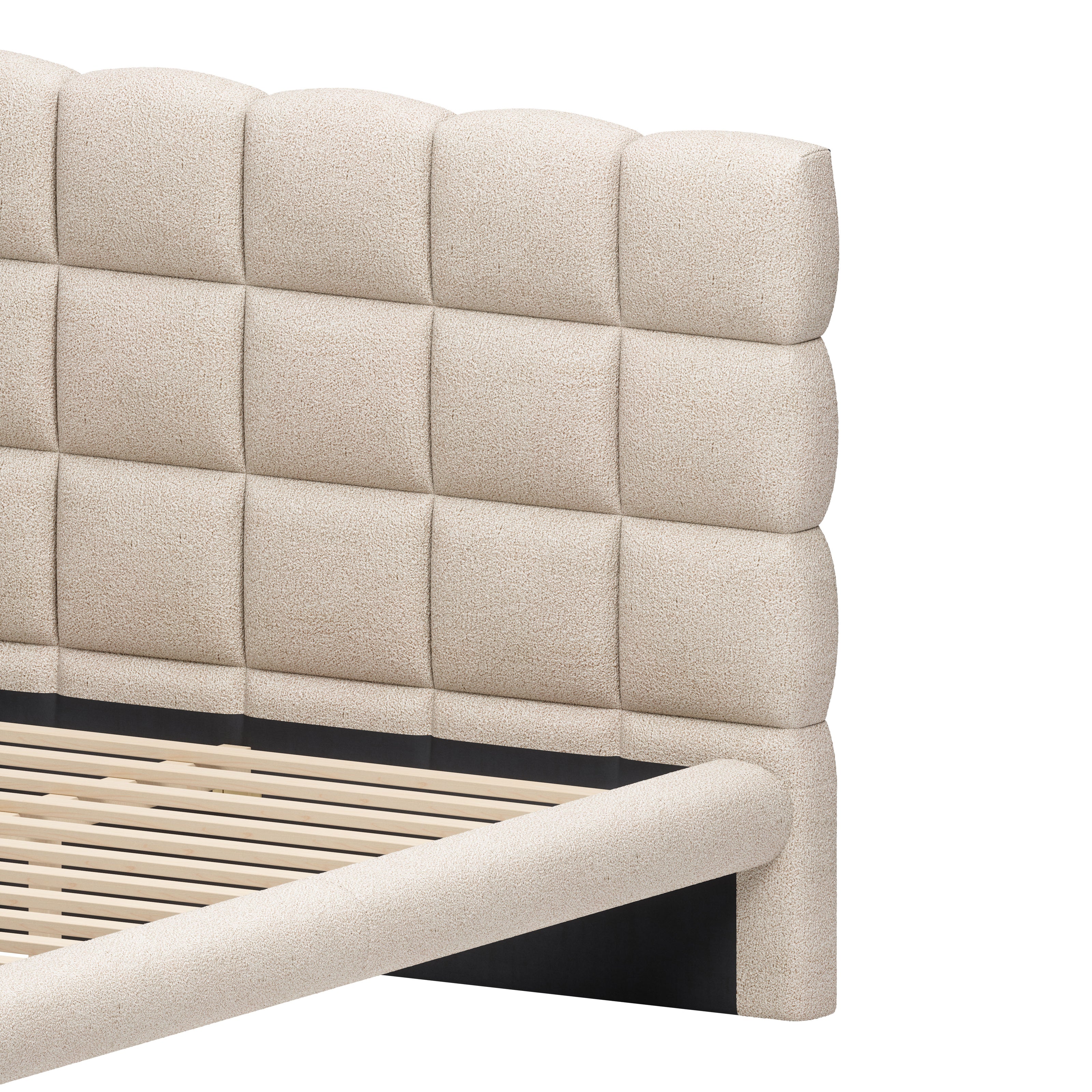 Placid King Bed Beige