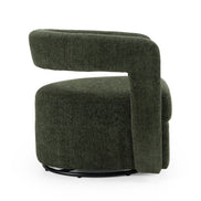 Ryan - Modern Olive Green Fabric Swivel Accent Chair - image 2