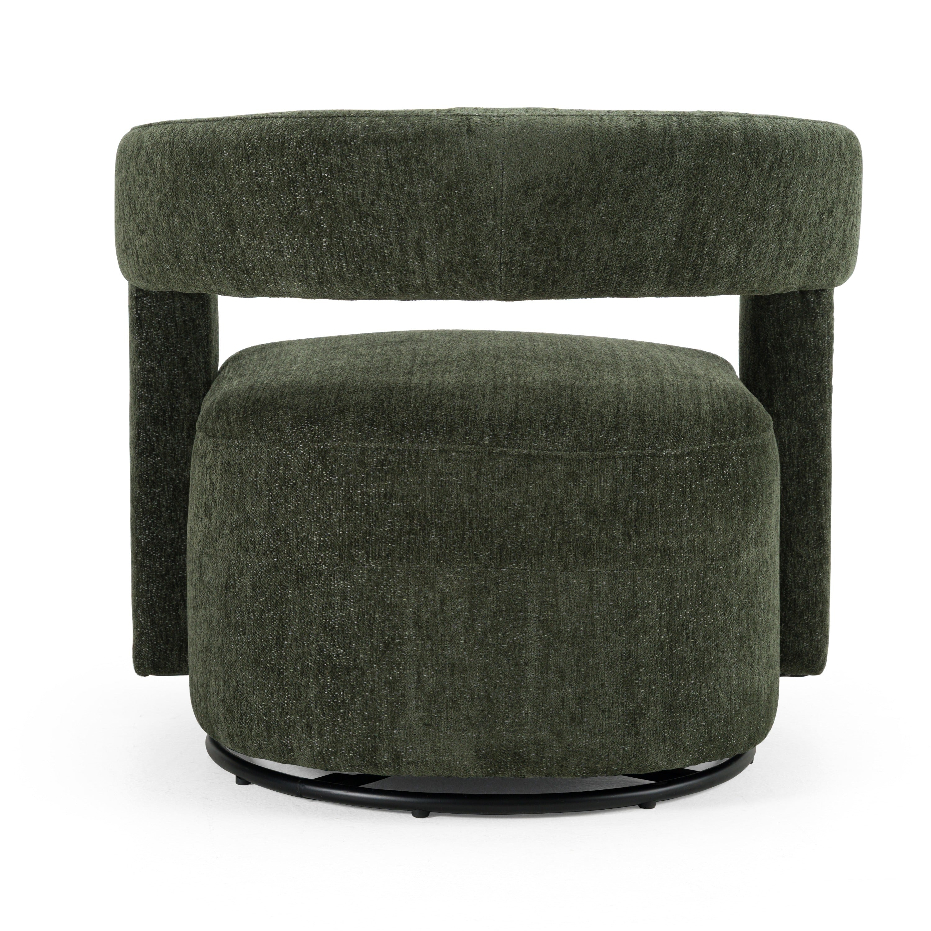 Ryan - Modern Olive Green Fabric Swivel Accent Chair - image 3