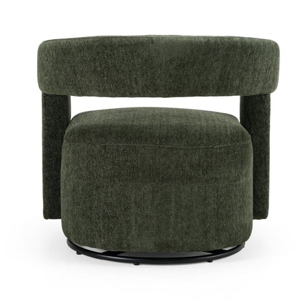 Ryan - Modern Olive Green Fabric Swivel Accent Chair - image 3