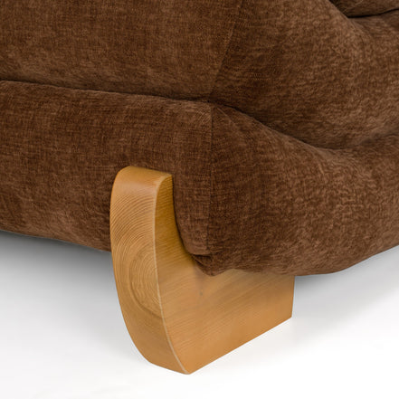 Crockett - Modern Brown Fabric Sectional Sofa - image 5