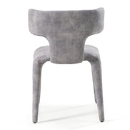 Saehee - Modern Grey-Blue Velvet Dining Chair - image 3