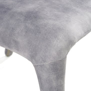 Saehee - Modern Grey-Blue Velvet Dining Chair - image 4