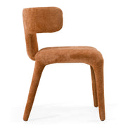 Saehee - Modern Rust Velvet Dining Chair - image 2