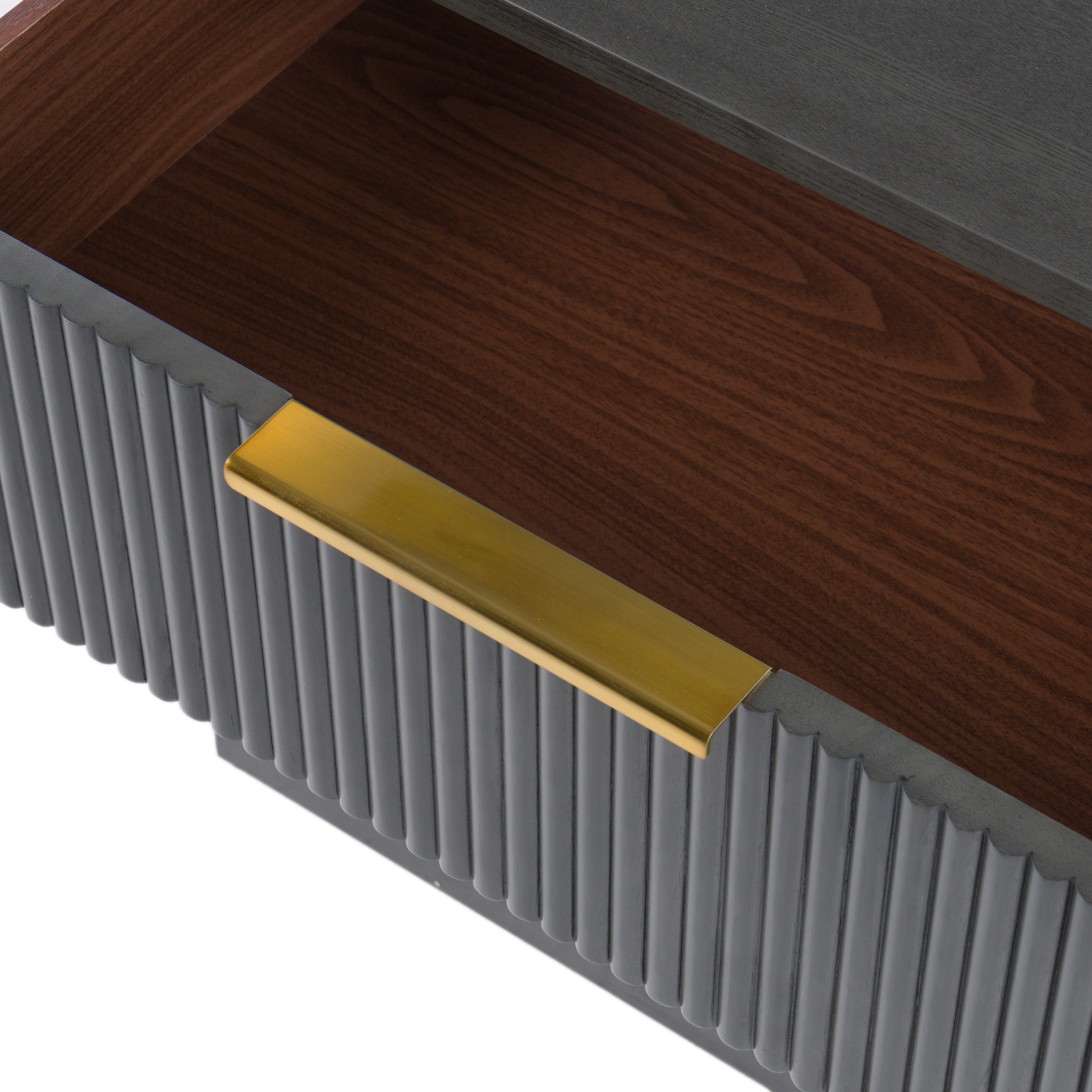 Santa Monica - Modern Grey Wash Nightstand - image 5