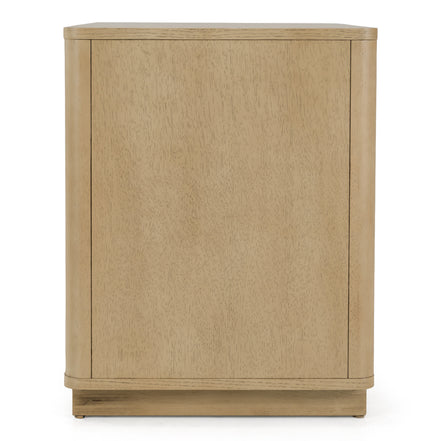 Santa Monica - Modern Natural Oak 3 Drawer Nightstand - image 2