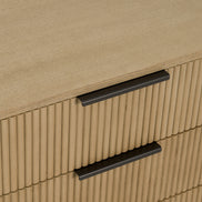 Santa Monica - Modern Natural Oak 3 Drawer Nightstand - image 5