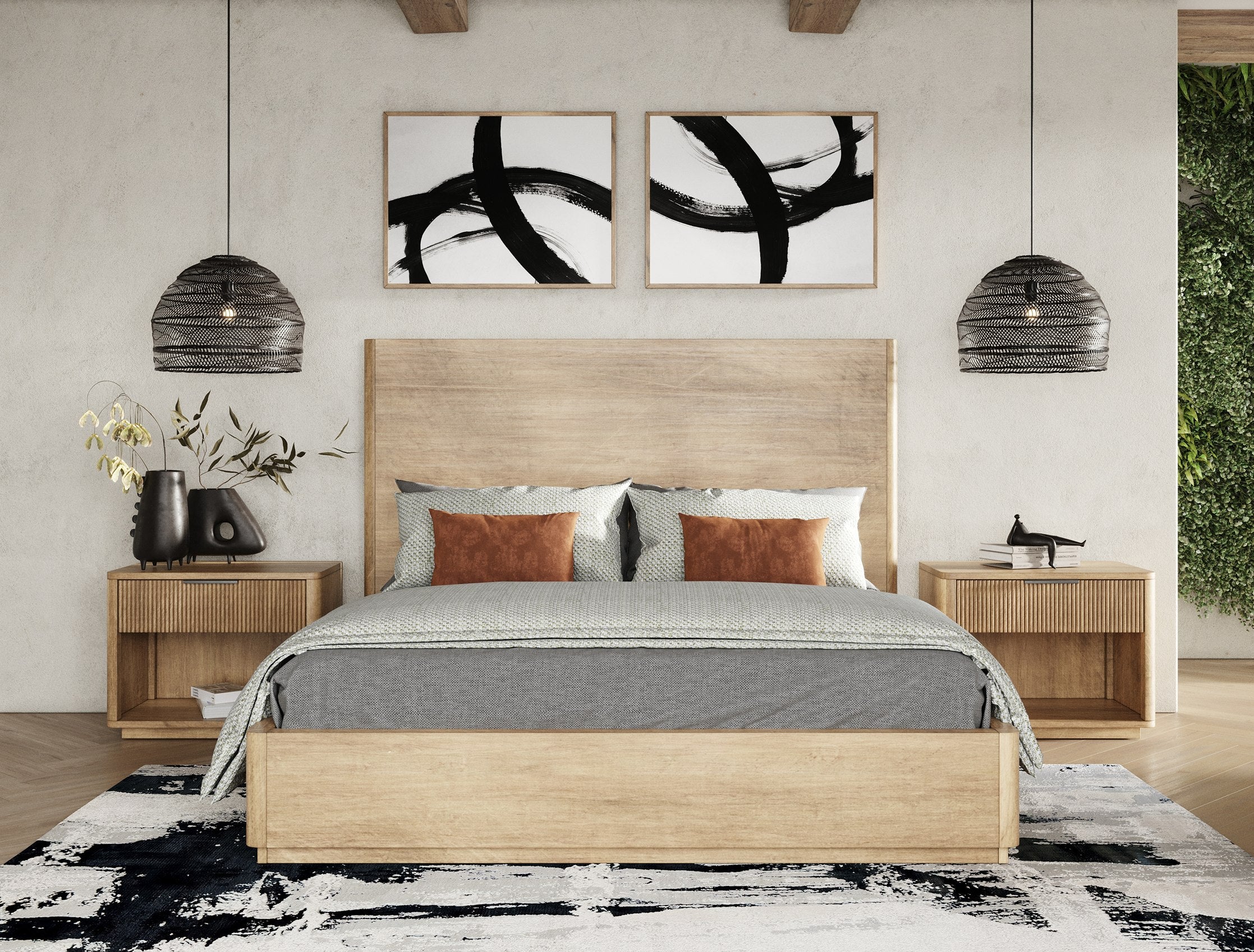 Santa Monica - Modern Natural Oak Nightstand