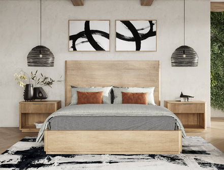 Santa Monica - Modern Natural Oak Nightstand