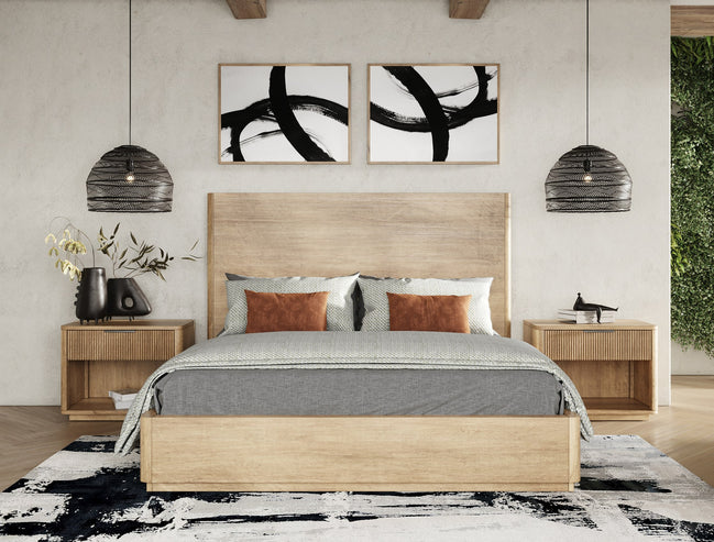 Santa Monica - Modern Natural Oak Nightstand