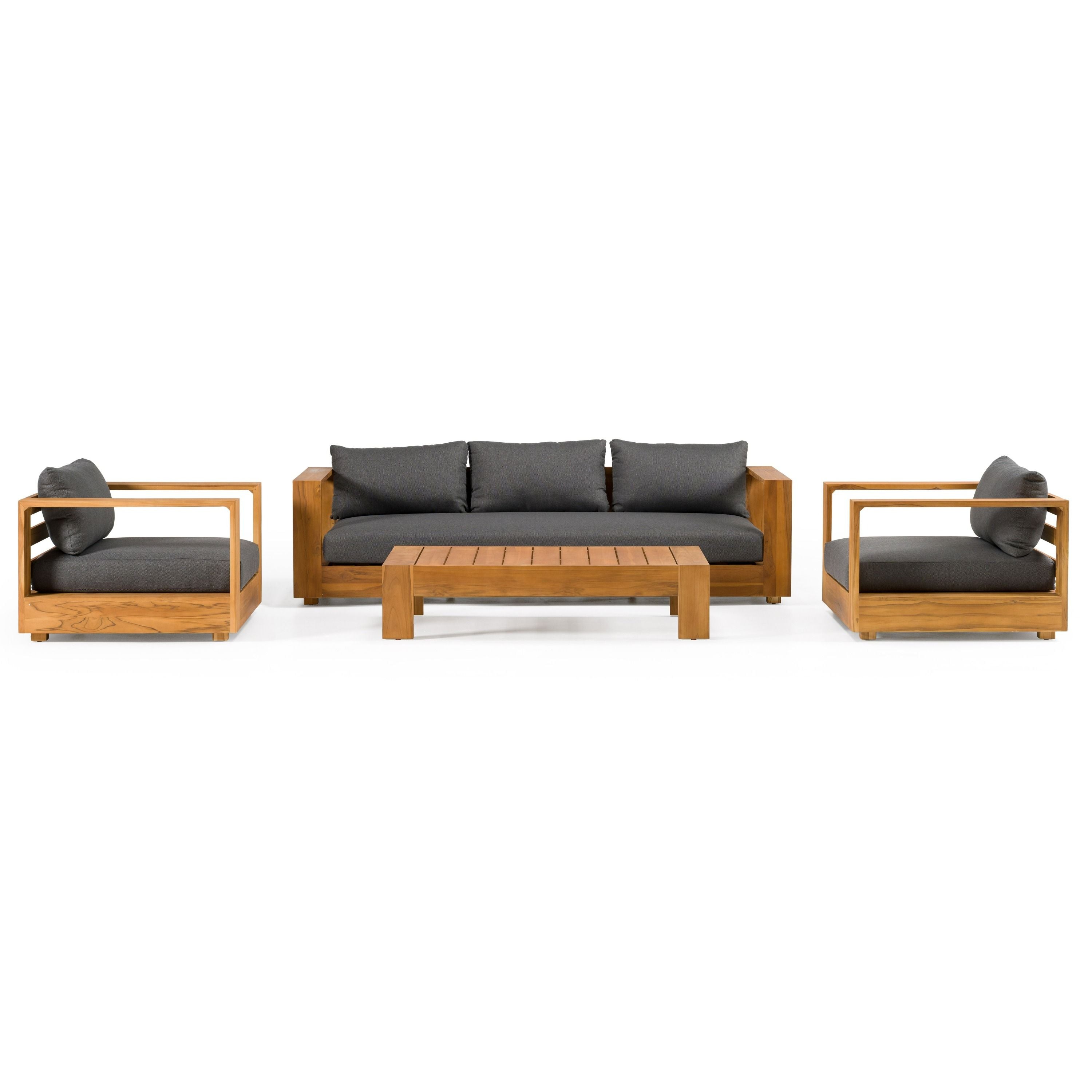 Santorini Outdoor Teak Sofa Set