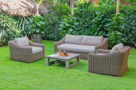 Sapelo Outdoor Grey Acacia Coffee Table - image 2