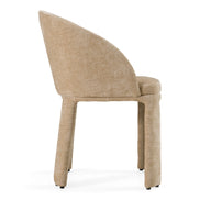 Sarkis - Modern Beige Velvet Dining Chair - image 2