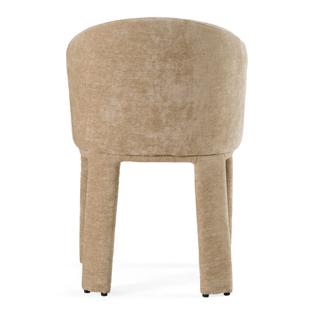 Sarkis - Modern Beige Velvet Dining Chair - image 3