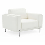 Schmidt - Modern Off White Fabric Chair - image 3