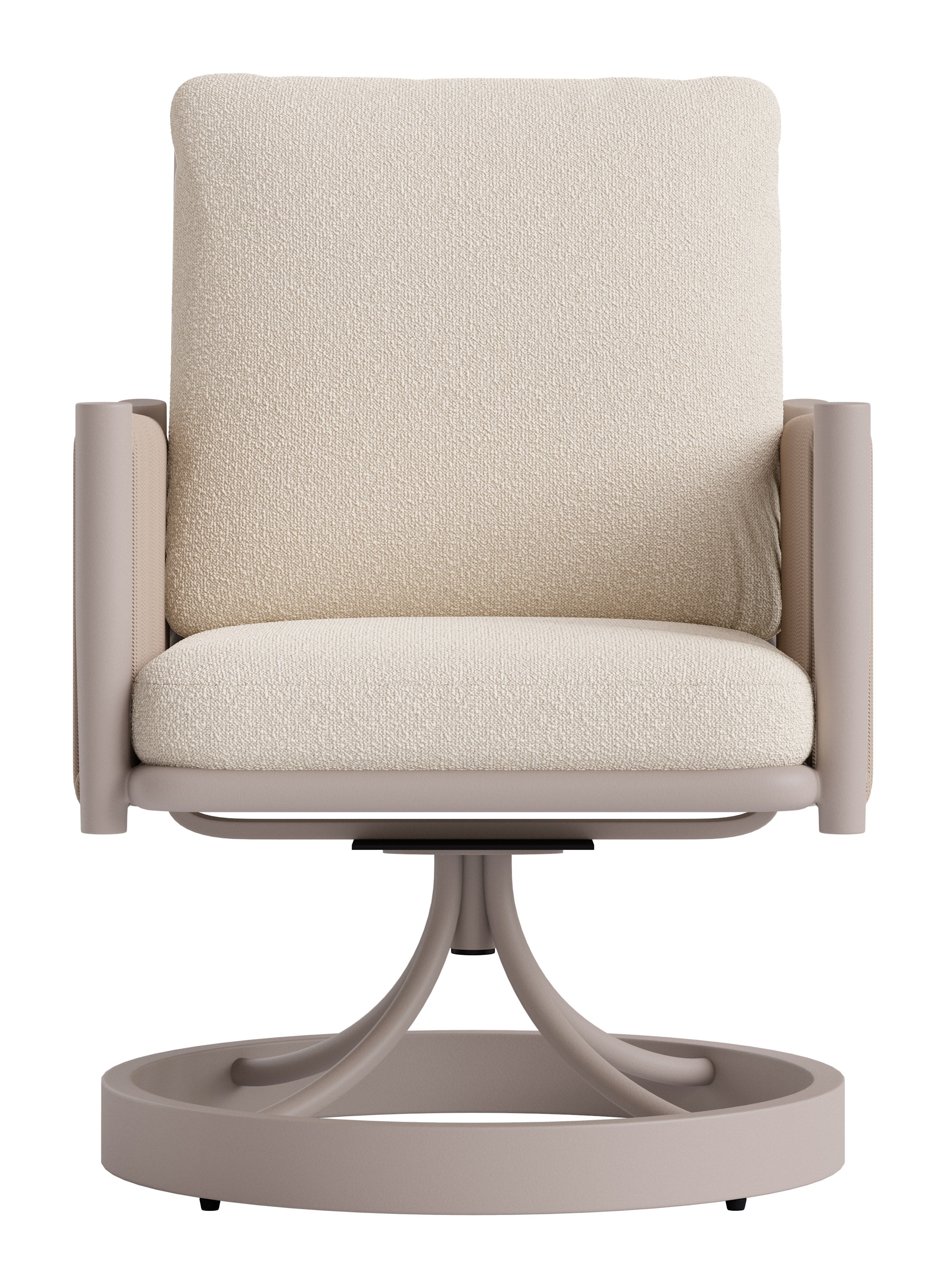 Rivan Swivel Dining Chair Beige