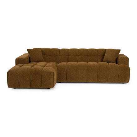 Shapiro - Modern Brown Fabric Sectional Sofa w/ Left Facing Chaise - image 3