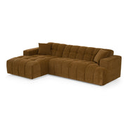 Shapiro - Modern Brown Fabric Sectional Sofa w/ Left Facing Chaise - image 4
