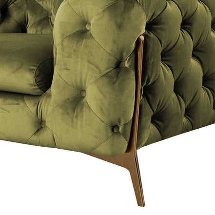 Sheila - Transitional Green Fabric Chair - image 2