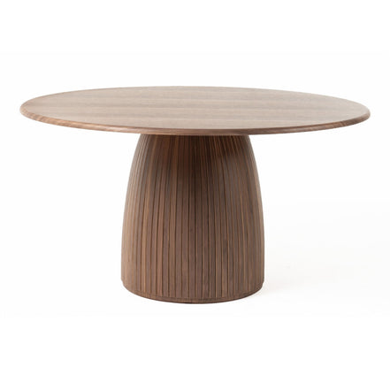 Sheridan - Mid-Century Modern Walnut Round Dining Table - image 5
