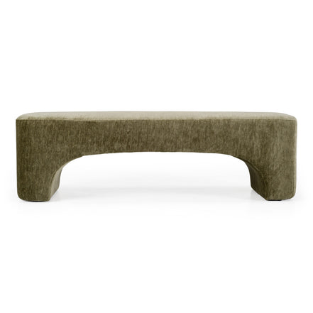 Siegal - Modern Olive Green Fabric Bench - image 3