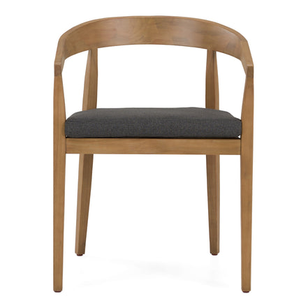 Sintra - Outdoor Grey Olefin + Eucalyptus Dining Chair - image 3