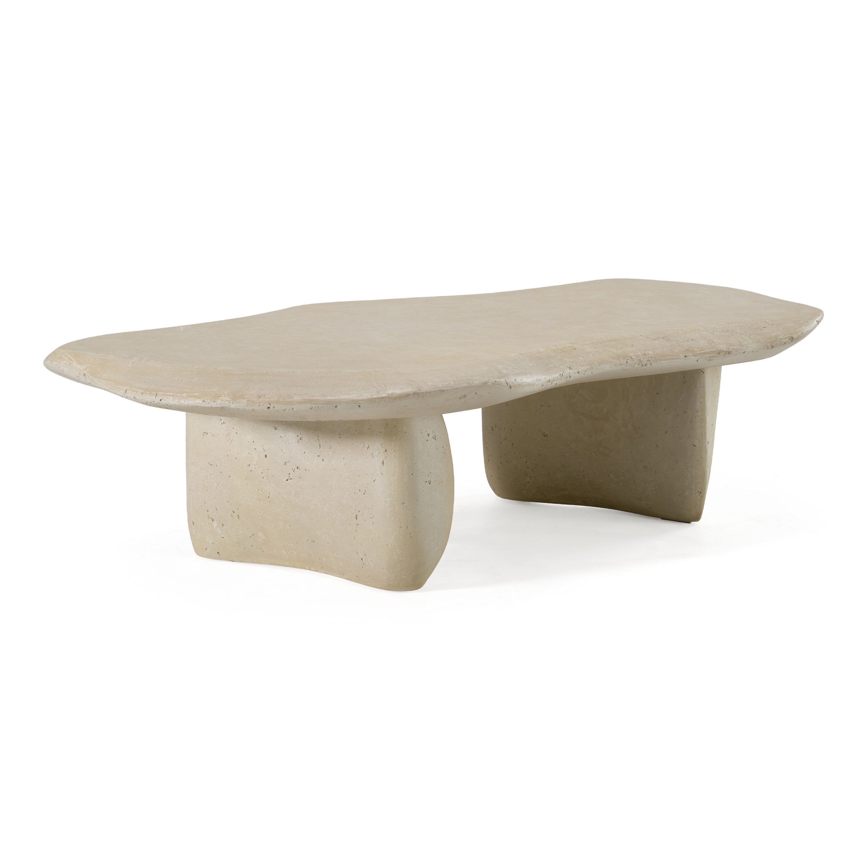 Slone - Modern Beige Fiberform Coffee Table - image 2