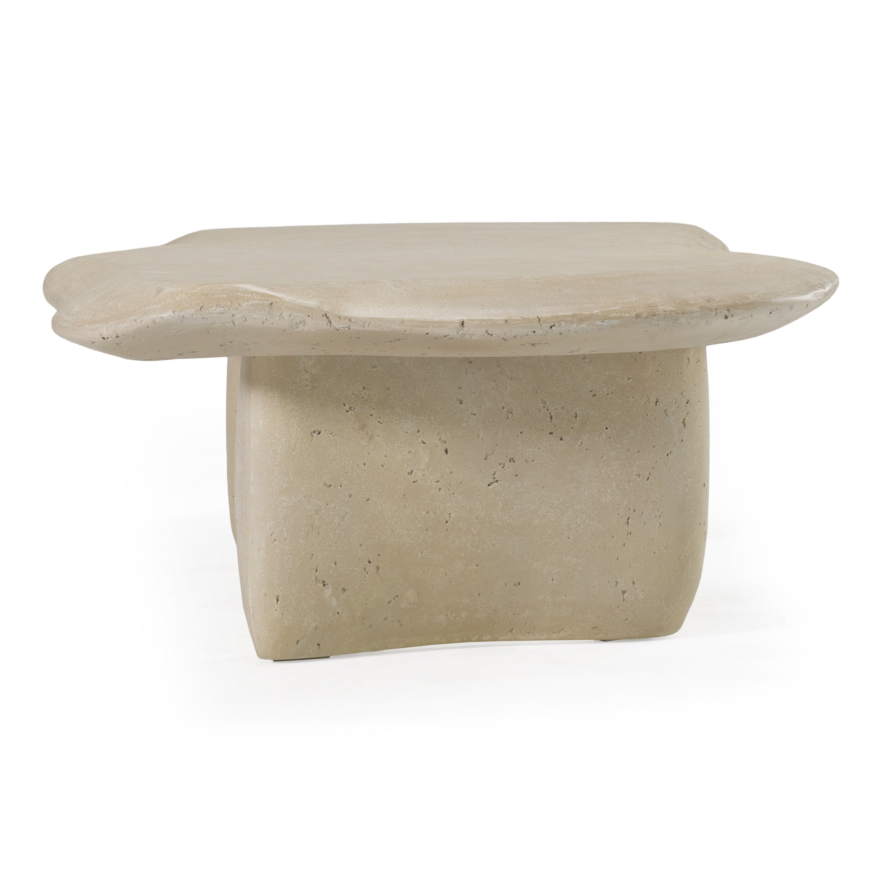 Slone - Modern Beige Fiberform Coffee Table - image 3
