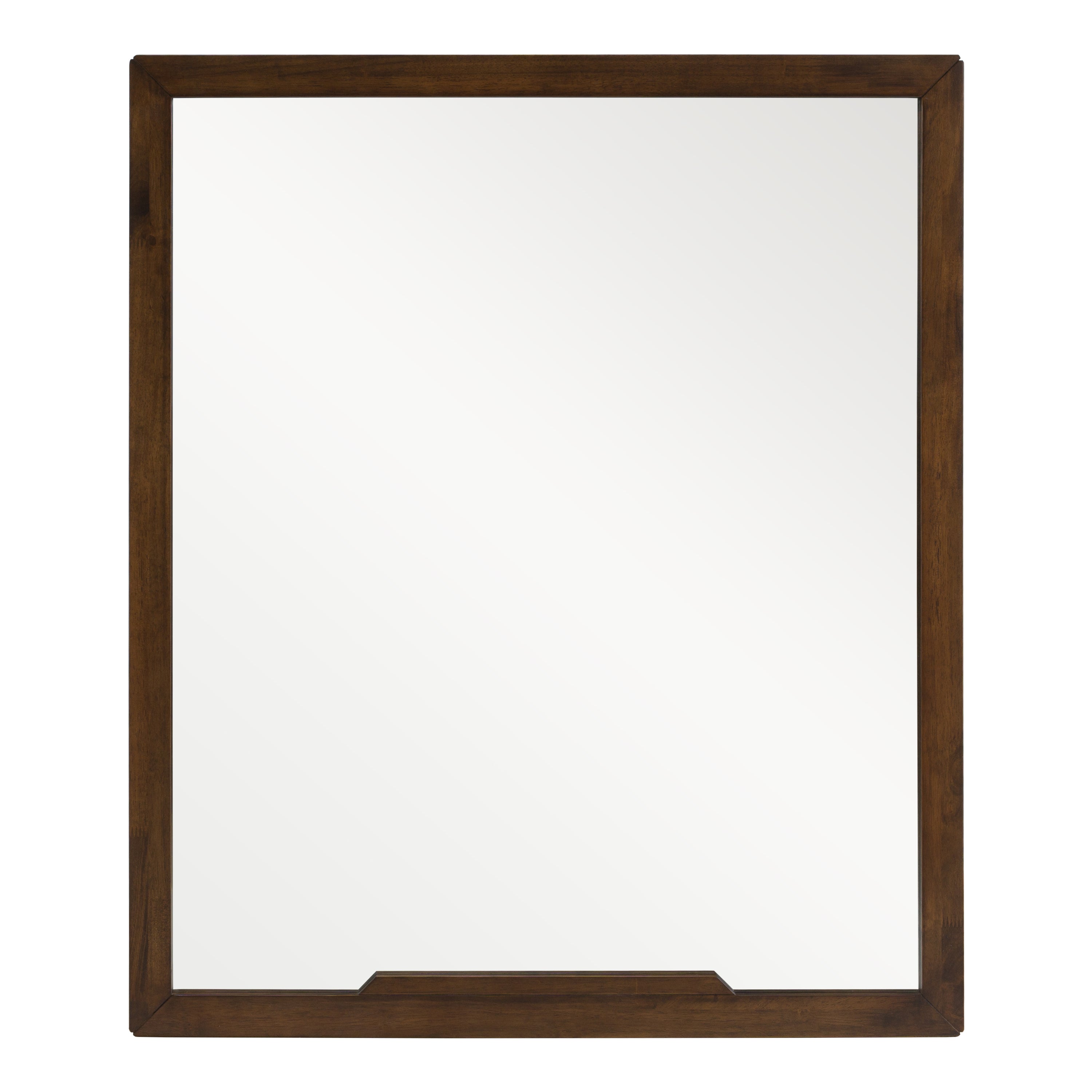 Soria Mid-Century Walnut Mirror - image 2