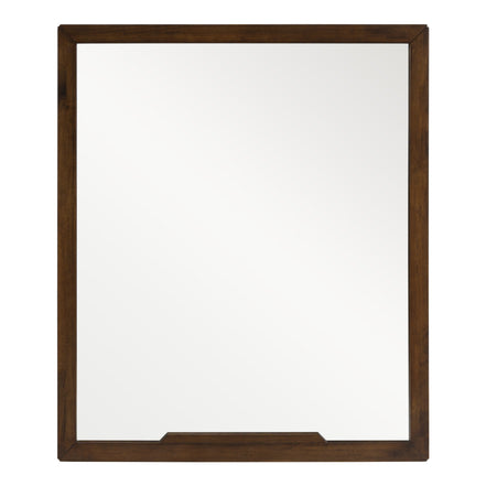 Soria Mid-Century Walnut Mirror - image 2